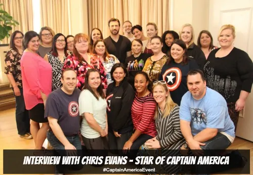 Chris Evans Group Photo - #CaptainAmericaEvent