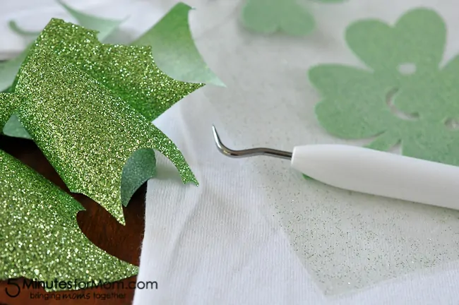 How to Make a Shamrock Shirt with Iron-On Vinyl-5