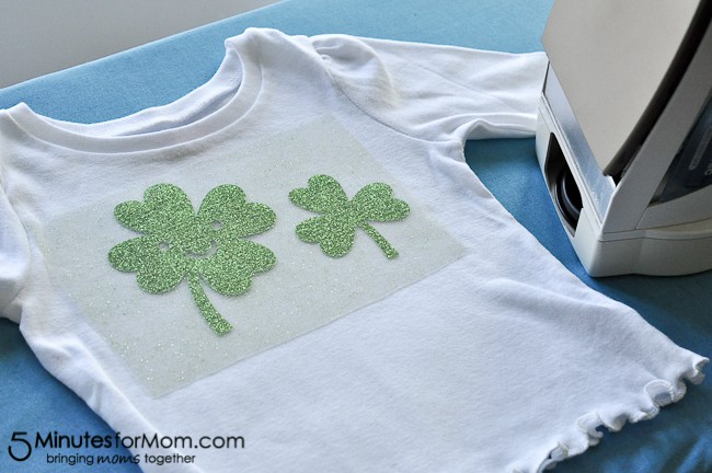 How to Make a Shamrock Shirt with Iron-On Vinyl-6