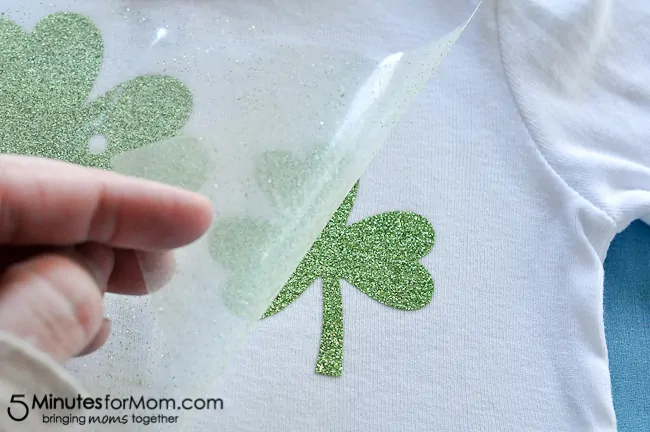 How to Make a Shamrock Shirt with Iron-On Vinyl-7