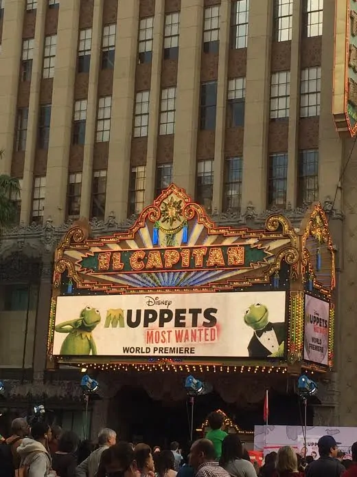 Muppets El Capitan Sign - #MuppetsMostWantedEvent