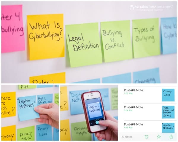 Collaborating and Brainstorming with Post it Products Evernote