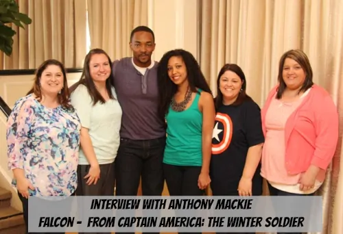 Anthony Mackie - Blogger Group Photo - #CaptainAmericaEvent