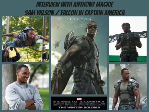 Anthony Mackie Interview Collage - #CaptainAmericaEvent