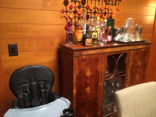 Derek and Meredith's Bar - Baby High Chair area - #ABCTVEVENT