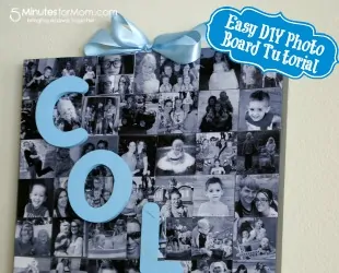 Easy DIY Photo Board Tutorial