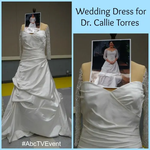 Grey's Tour - Costume - Callie Wedding Dress - #ABCTVEVENT