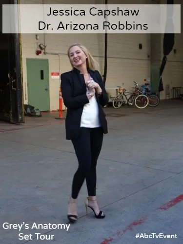 Jessica Capshaw - Greys Anatomy Set Tour Guide - #ABCTVEVENT