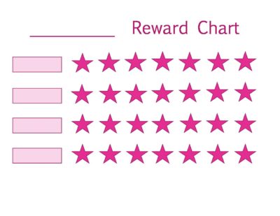 Kids-DIY-Reward Chart Template - Pink - 5 Minutes for Mom