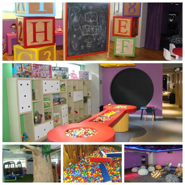 kids play area collage