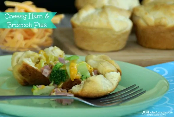 Cheesy Ham & Broccoli Pies / by Danielle @ www.BusyMomsHelper.com via 5MinutesForMom.com