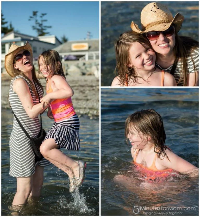 Wordless Wednesday – Janice and Olivia at the Beach