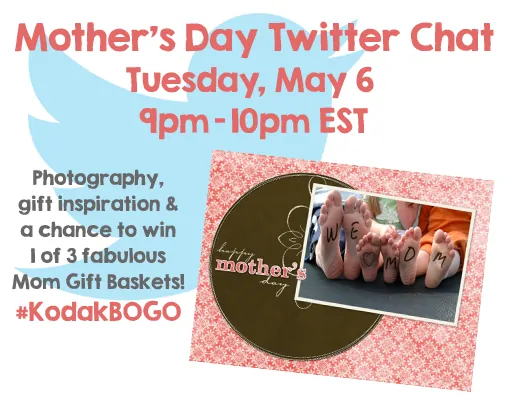 Join #KodakBOGO Mother’s Day Twitter Party with Gift Basket Giveaway