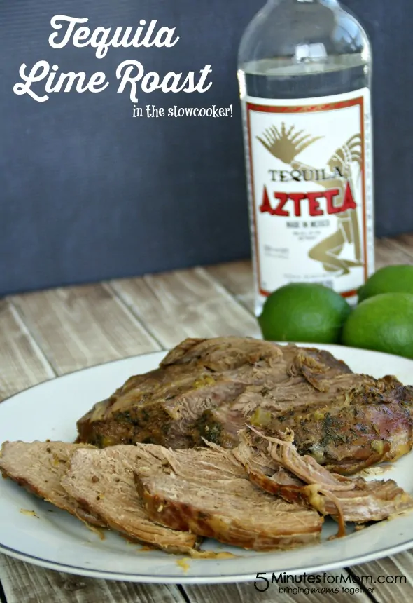 Tequila Lime Roast (in the slowcooker!) / by www.BusyMomsHelper.com via 5MinutesForMom.com #roast #tequilalime #slowcooker