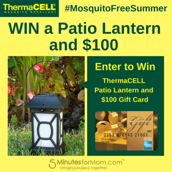 Win a ThermaCELL Patio Lantern & $100 Gift Card #MosquitoFreeSummer #Giveaway