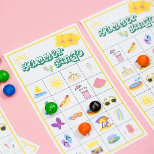 Summer Bingo Game with Free Printables