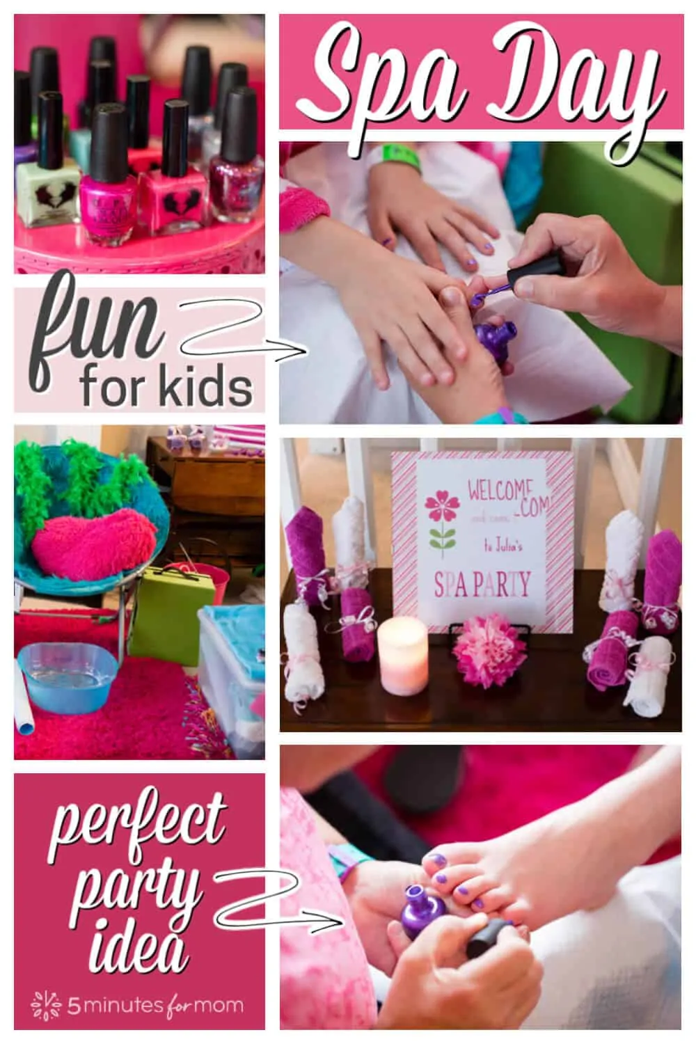 Fun Gift Idea for Tween Girls - DIY Spa Kits - 5 Minutes for Mom