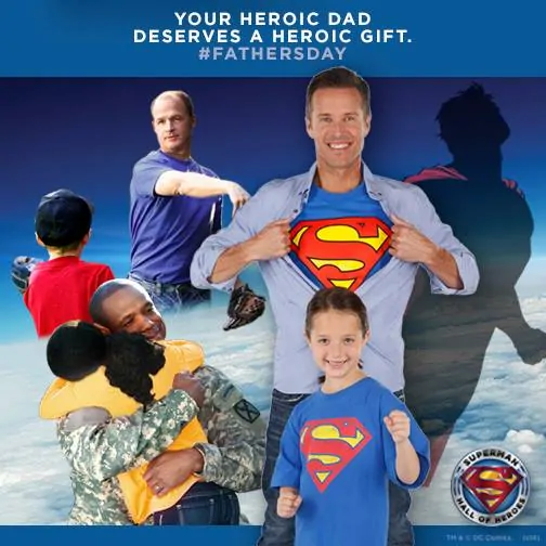 Give Your Hero Dad a Heroic Gift for Father’s Day #SupermanHallofHeroes