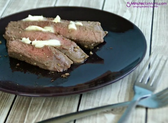 Rosemary Marinated Garlic Butter Steak / by Busy Mom's Helper for 5 Minutes for Mom #steak #recipe #garlicbutter