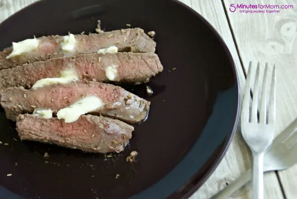 Rosemary Marinated Garlic Butter Steak / by Busy Mom's Helper for 5 Minutes for Mom #steak #recipe #garlicbutter