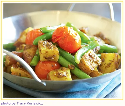 Green Bean and Potato Curry by Bal Arneson