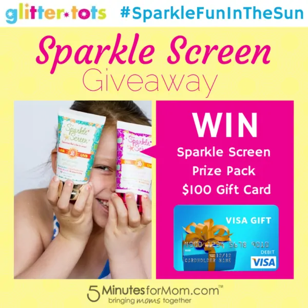 Win a @SparkleScreen Prize Pack & $100 Visa Gift Card #SparkleFunInTheSun #Giveaway