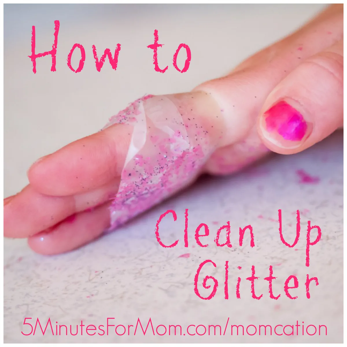 how to clean up glitter