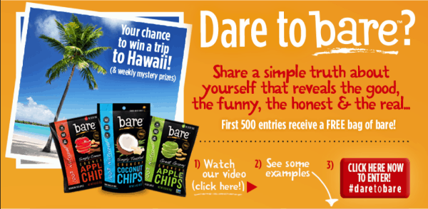 Dare to Bare Contest Header