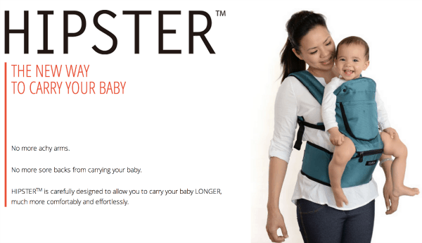 hipster baby carrier