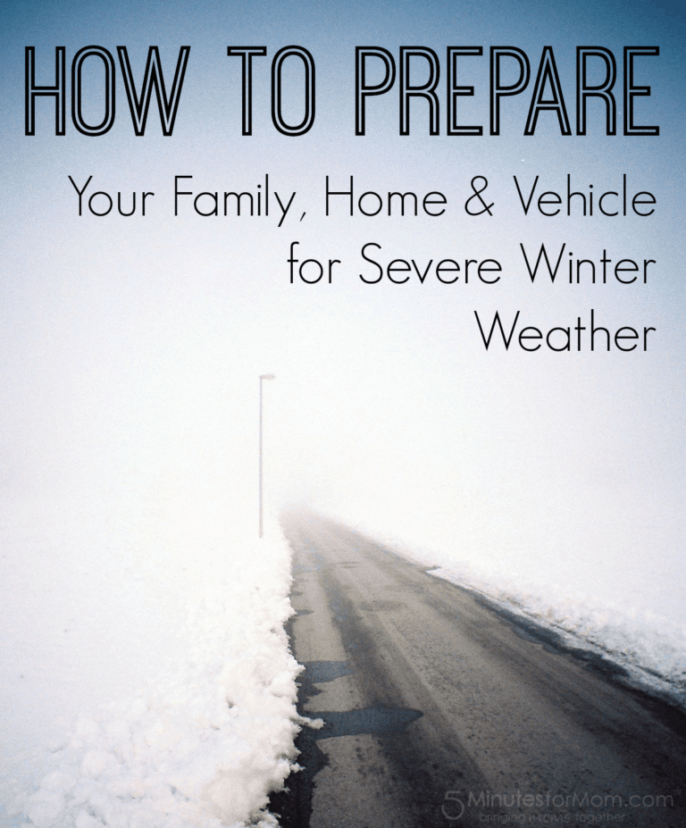 How To Prepare for Severe Winter Weather #EmergencyKits