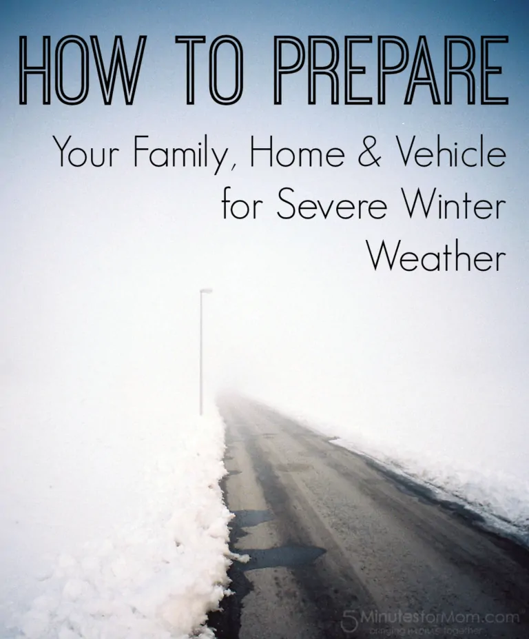 How To Prepare for Severe Winter Weather #EmergencyKits