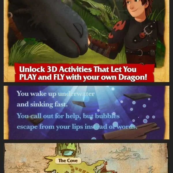 DreamWorks Press Dragons Story App