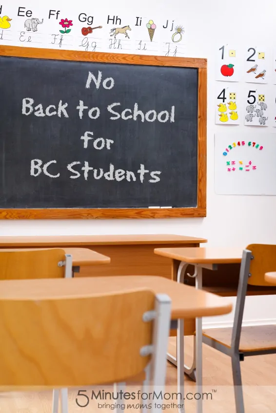 No Back to School for BC Students