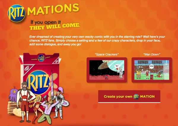 Create Your Own Wacky Comic #Ritzmation