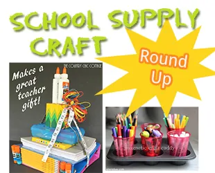 School Supply Crafts Round Up #DIY #Crafts