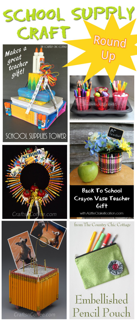 School Supply Craft Round Up