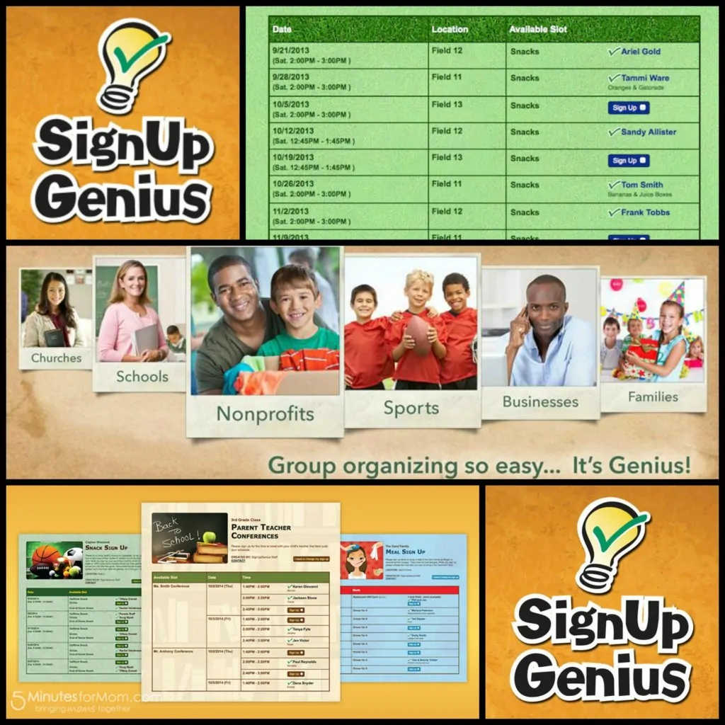 SignUpGenius Collage