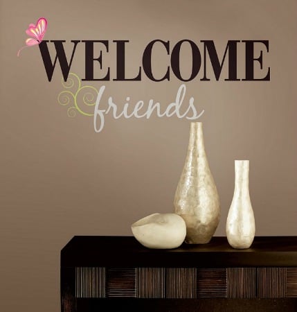 Welcome Friends Wall Decal