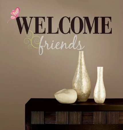 Welcome Friends Wall Decal