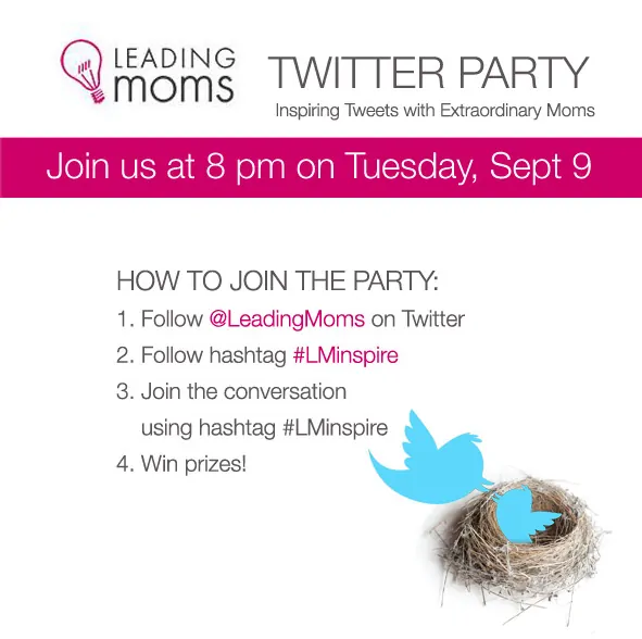 Leading Moms Twitter Party