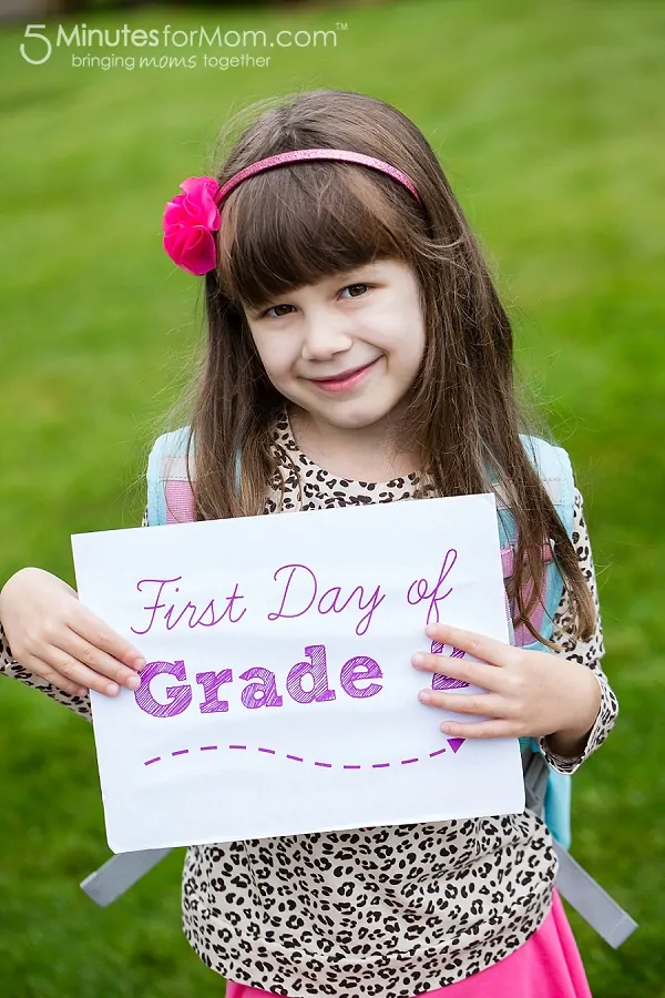 first day of school photos