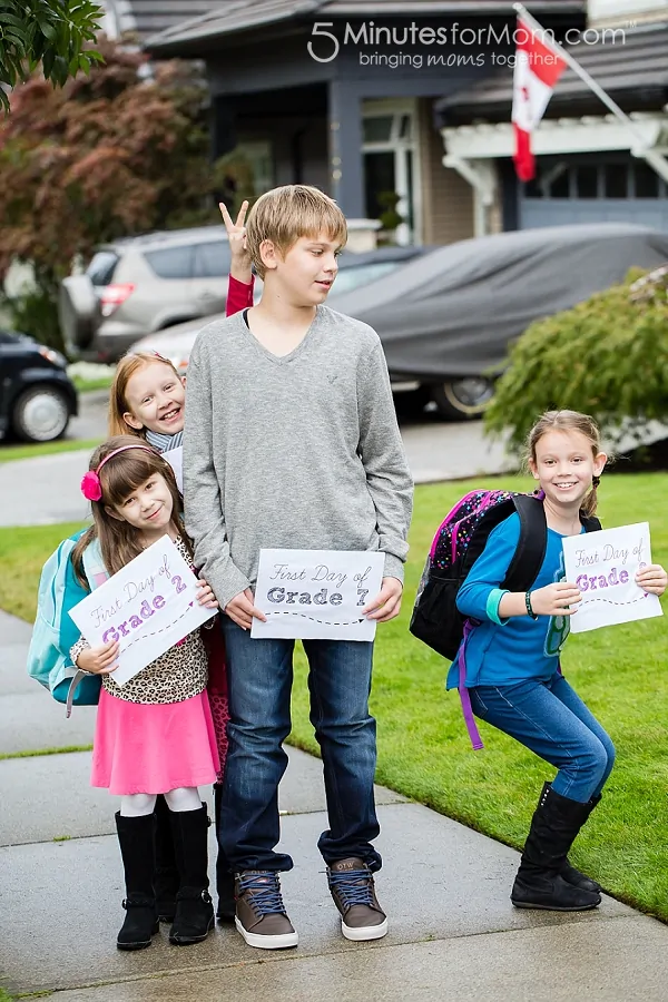 first day of school photos