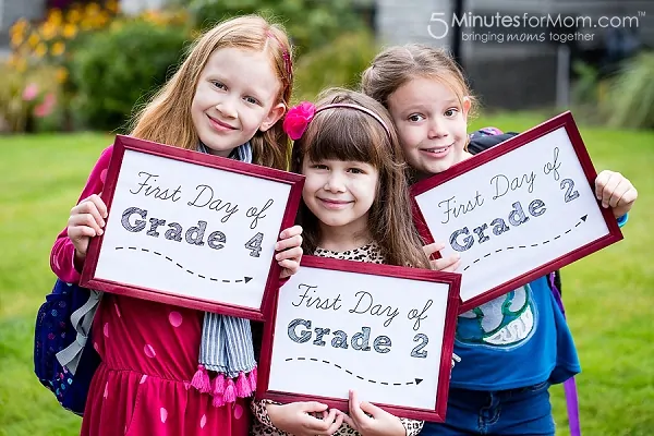 first day of school photos