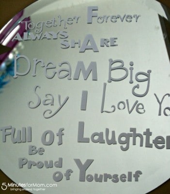 DIY Painted Mirror Quote