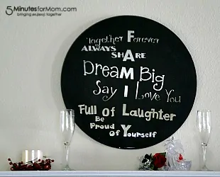 DIY Painted Mirror Quote