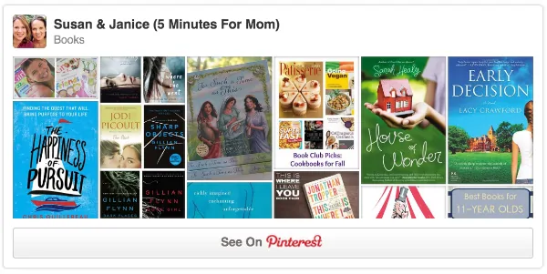 5 Minutes for Mom books Pinterest board