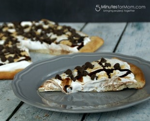 S'mores Dessert Pizza / by Busy Mom's Helper for 5MinutesForMom.com #DessertPizza #Smores