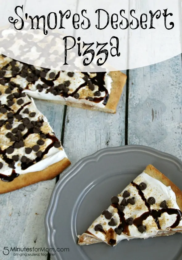 S'mores Dessert Pizza / by Busy Mom's Helper for 5MinutesForMom.com #DessertPizza #Smores