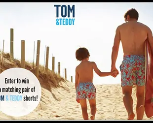 Tom & Teddy’s – Matching Swim Trunks for Men & Boys