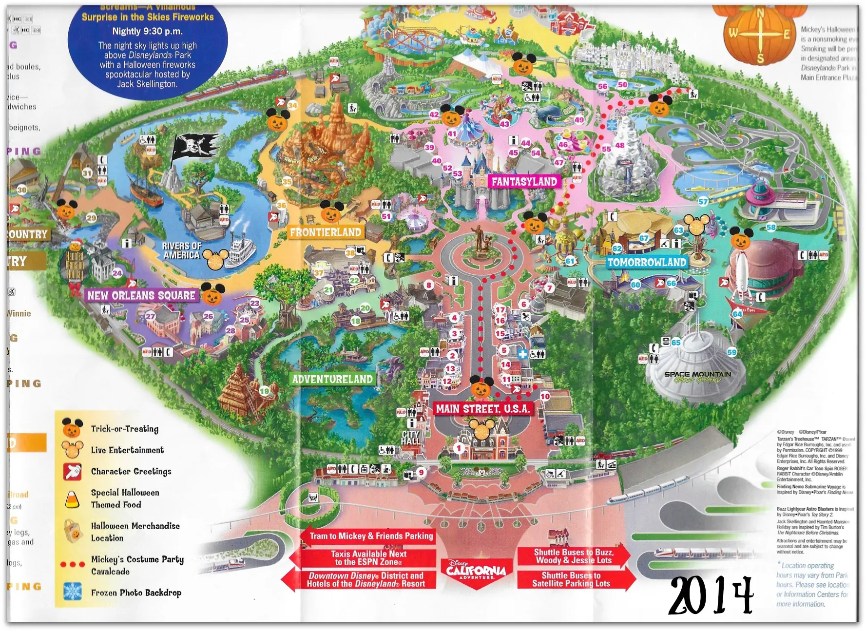 Mickey's Halloween Party Map